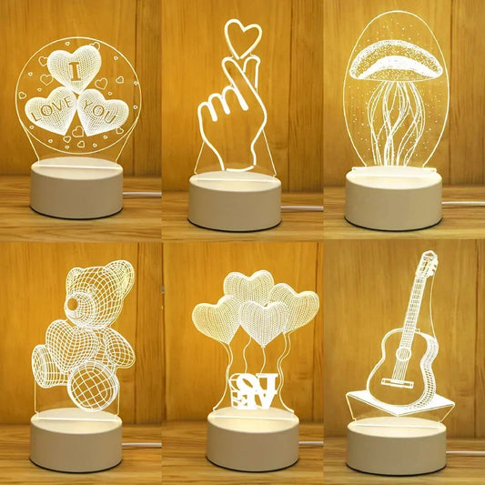 Creative 3D LED Table Lamp