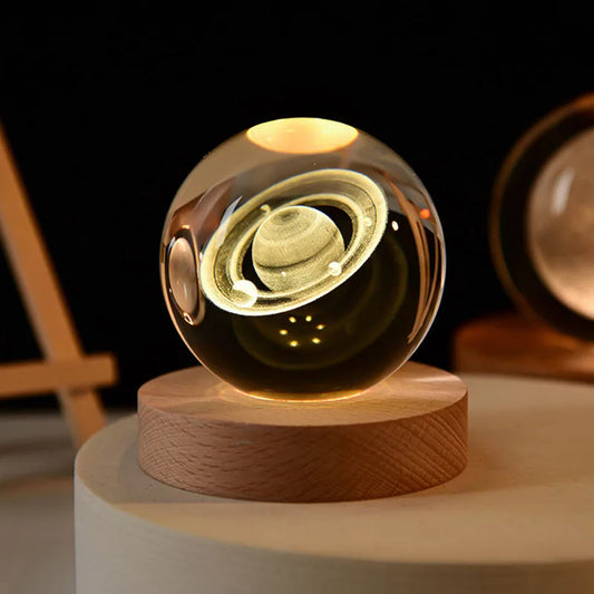 Solar System Crystal Table Lamp